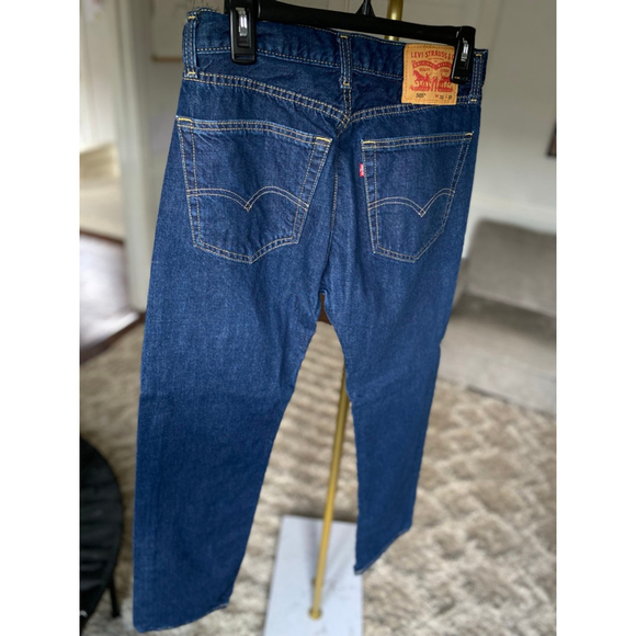 Levi’s 505 Straight Leg Jeans Classic Americana Dark Wash Y2K Revival Fit 90s - Picture 3 of 7